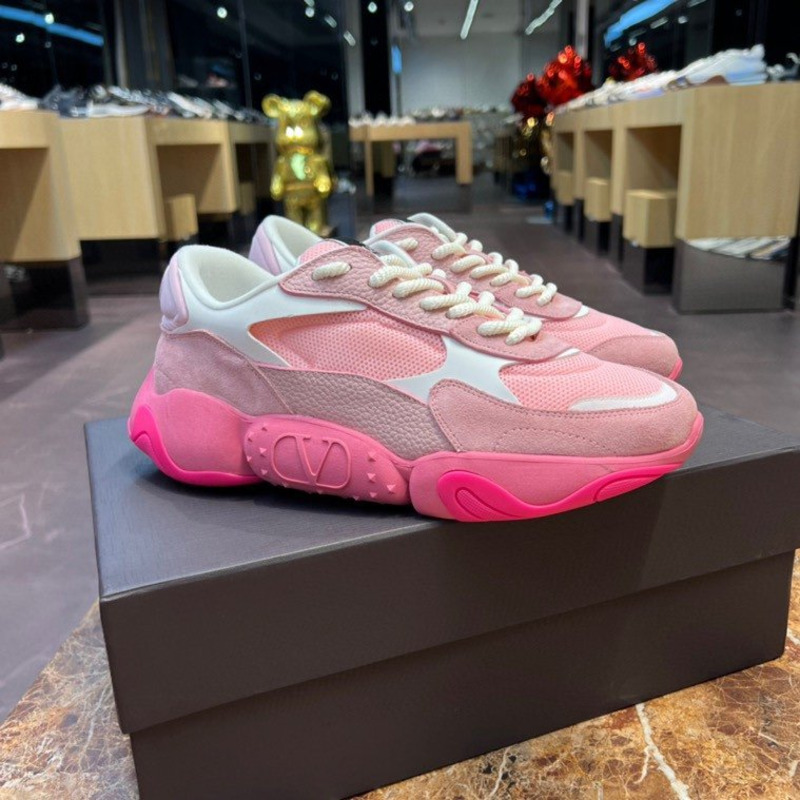 Valentino Garavani Bubbleback Sneakers Rosa Boreal