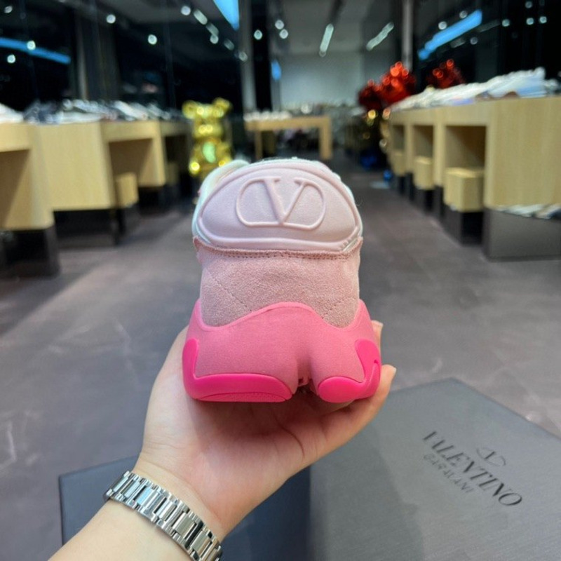 Valentino Garavani Bubbleback Sneakers Rosa Boreal