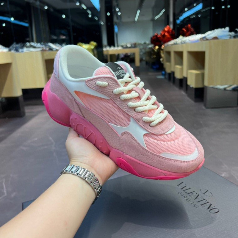 Valentino Garavani Bubbleback Sneakers Rosa Boreal