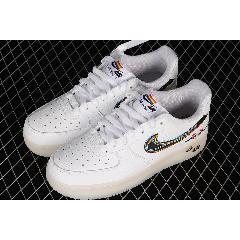 Nike Air Force 1 Multicolor Hand Drawn Sneakers