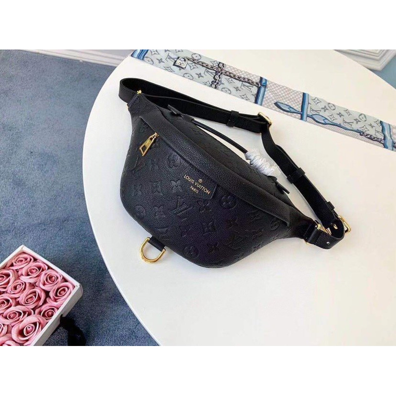 LV Monogram Empreinte Belt Bag Black M44812