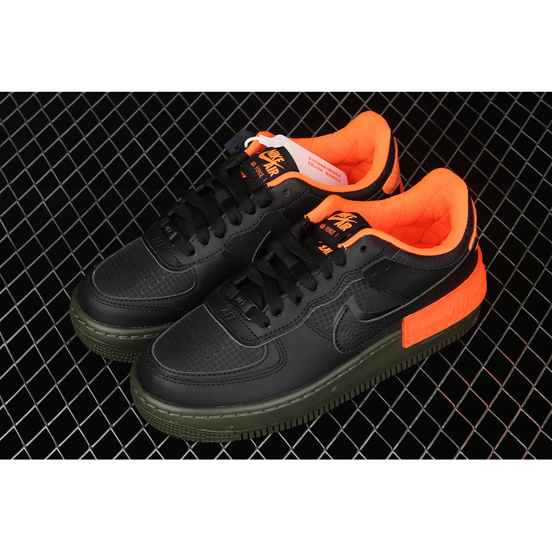 Nike Air Force 1 Low Shadow Black Hyper Crimson Cargo Khaki CQ3317-001