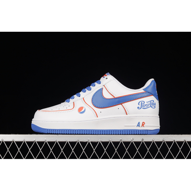 Nike Air Force 1 07 Low LV6 Pepsi Cola White Blue Orange BS8856-113