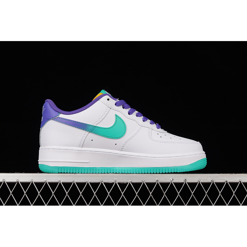 Nike Air Force 1 07 Low White Sprite Purple Green BS8873-806