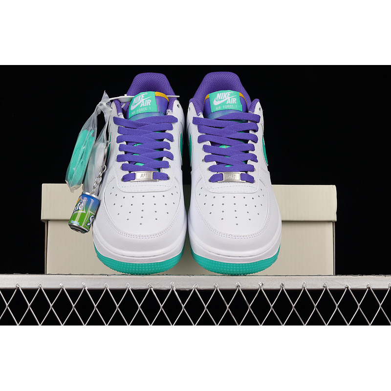 Nike Air Force 1 07 Low White Sprite Purple Green BS8873-806