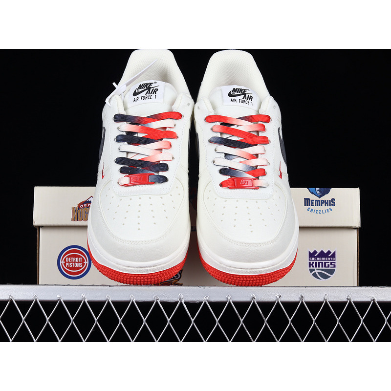 Nike Air Force 1 07 Low Beige Dark Grey Red Chicago NA2022-006