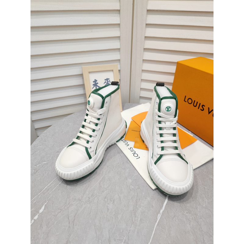 LV Squad High-Top Sneaker Green 1AADAR