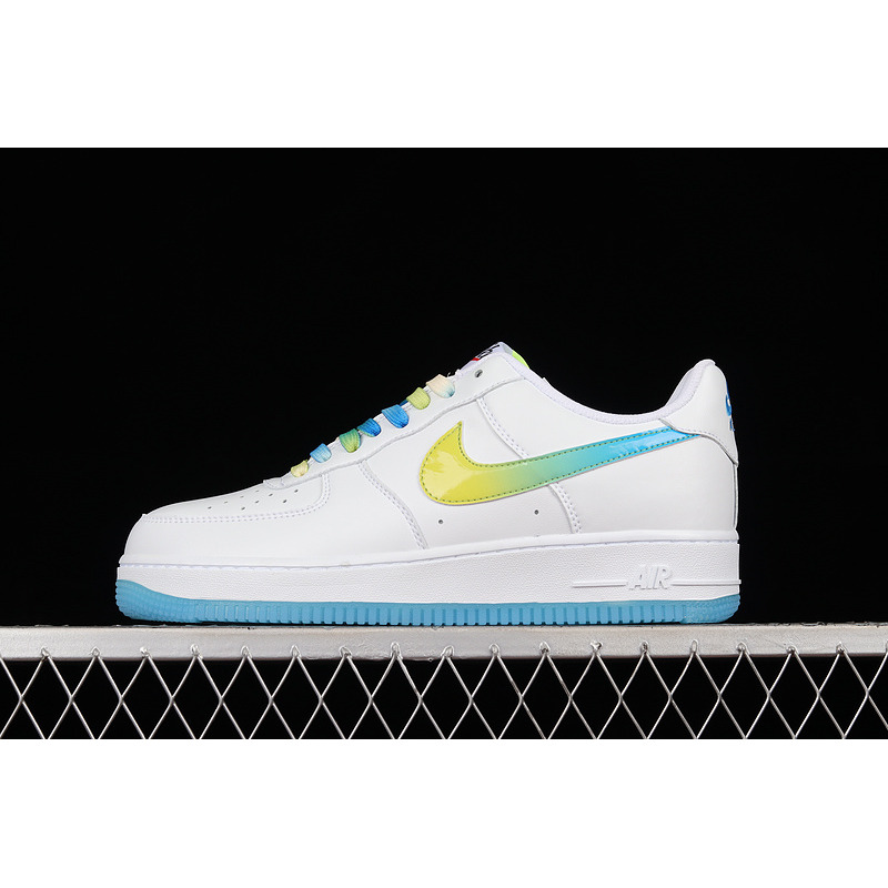 Nike Air Force 1 07 Low SU19 White Fluorescent Green Sky Blue TO1232-111