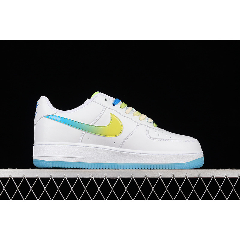 Nike Air Force 1 07 Low SU19 White Fluorescent Green Sky Blue TO1232-111