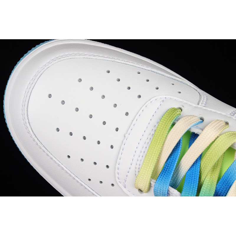 Nike Air Force 1 07 Low SU19 White Fluorescent Green Sky Blue TO1232-111