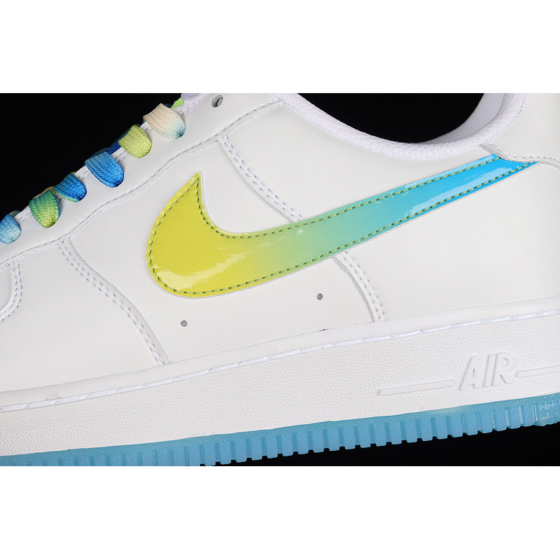 Nike Air Force 1 07 Low SU19 White Fluorescent Green Sky Blue TO1232-111