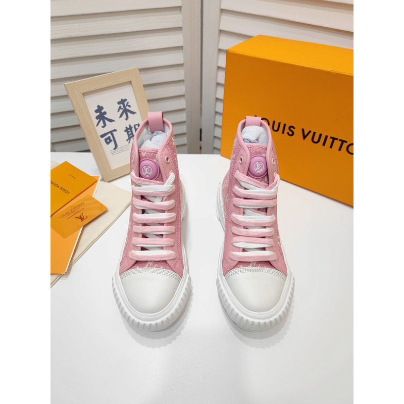 LV Squad Monogram High-Top Sneaker Pink 1A9S1I