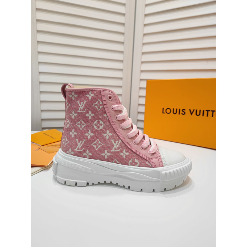 LV Squad Monogram High-Top Sneaker Pink 1A9S1I