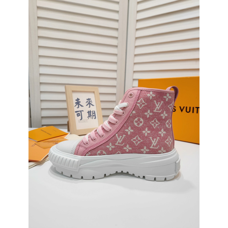 LV Squad Monogram High-Top Sneaker Pink 1A9S1I