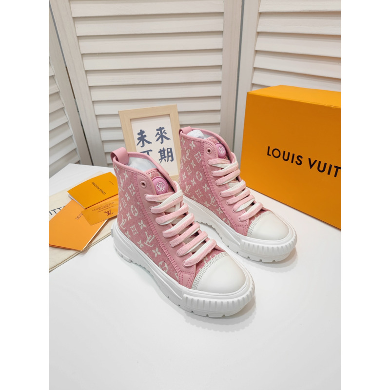 LV Squad Monogram High-Top Sneaker Pink 1A9S1I