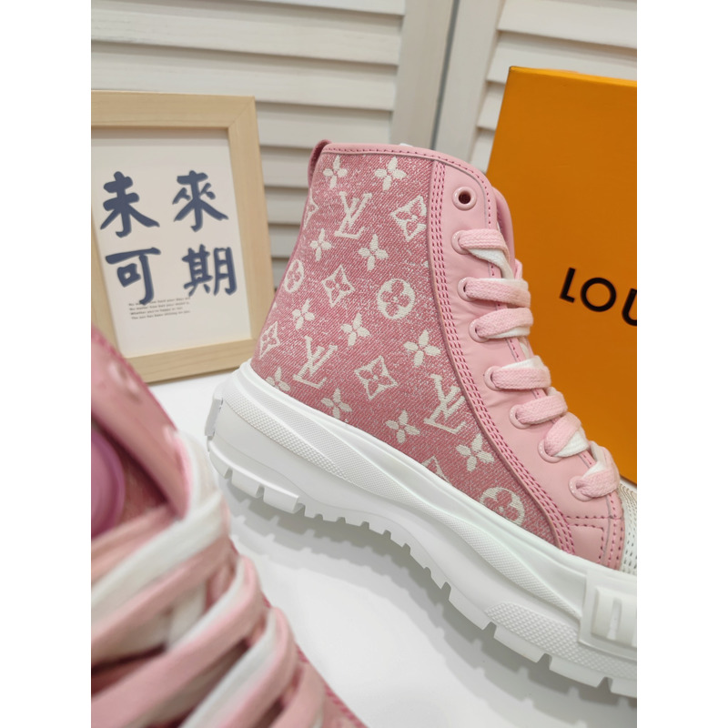 LV Squad Monogram High-Top Sneaker Pink 1A9S1I