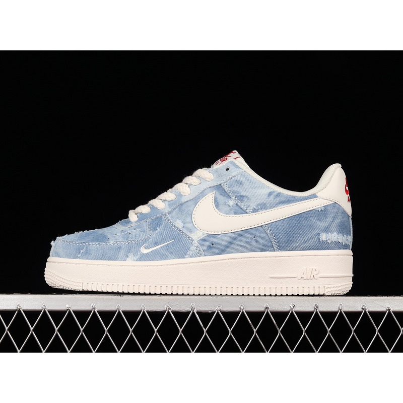 Nike Air Force 1 07 Low Denim Blue White Red DY1830-100