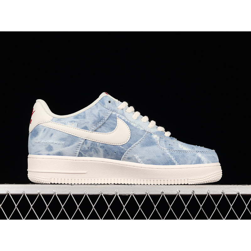 Nike Air Force 1 07 Low Denim Blue White Red DY1830-100