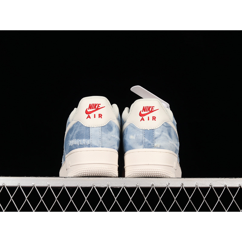 Nike Air Force 1 07 Low Denim Blue White Red DY1830-100