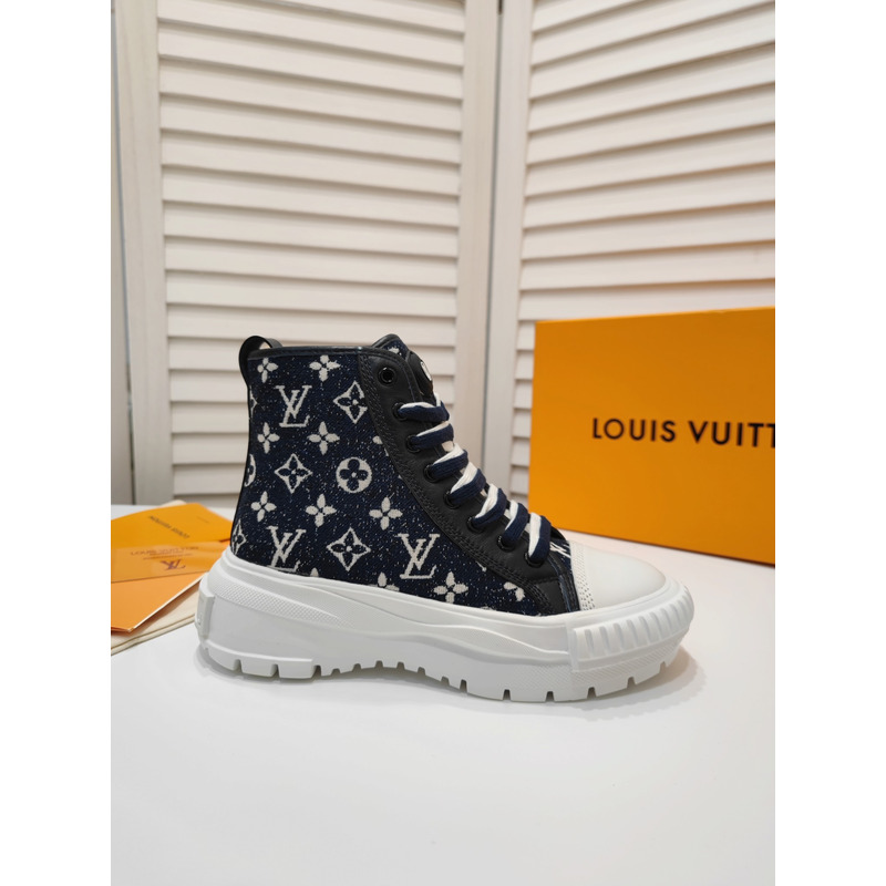 LV Squad Monogram High-Top Sneaker Black