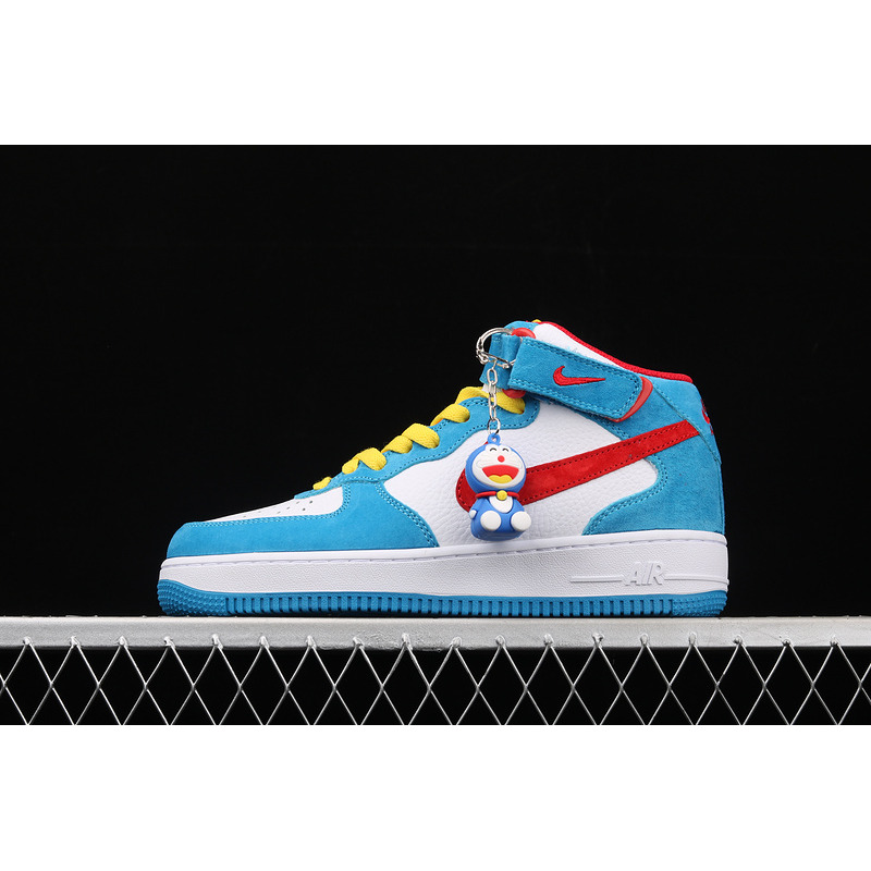 Nike Air Force 1 07 Mid Doraemon White Blue Red Yellow GB1236-160