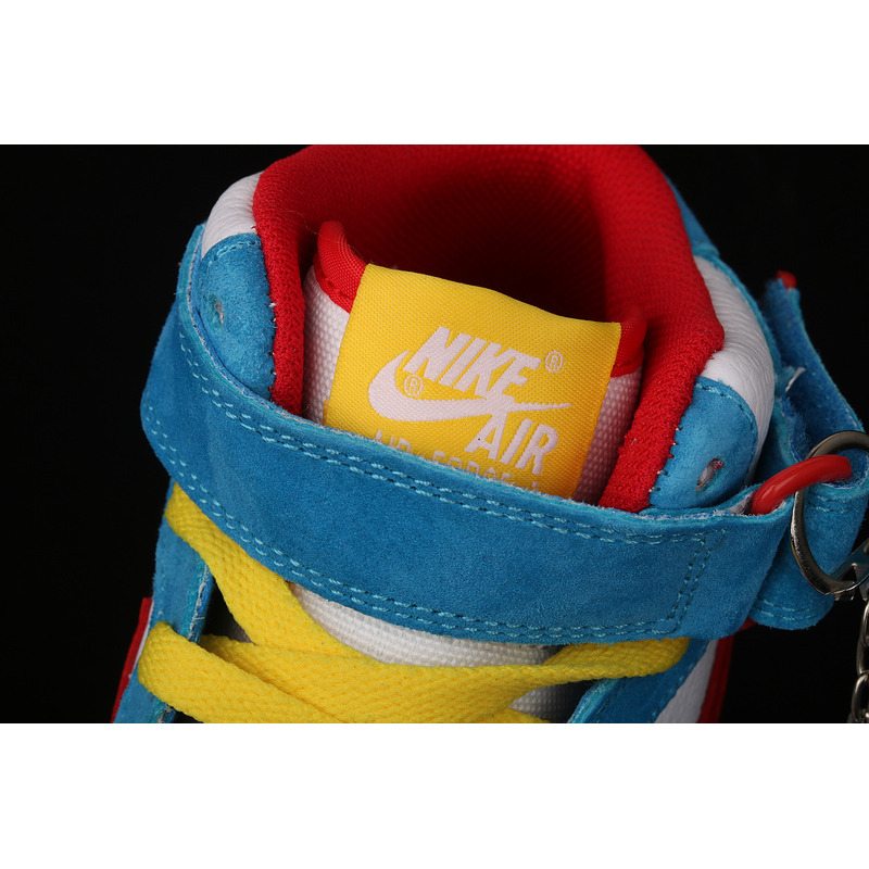 Nike Air Force 1 07 Mid Doraemon White Blue Red Yellow GB1236-160