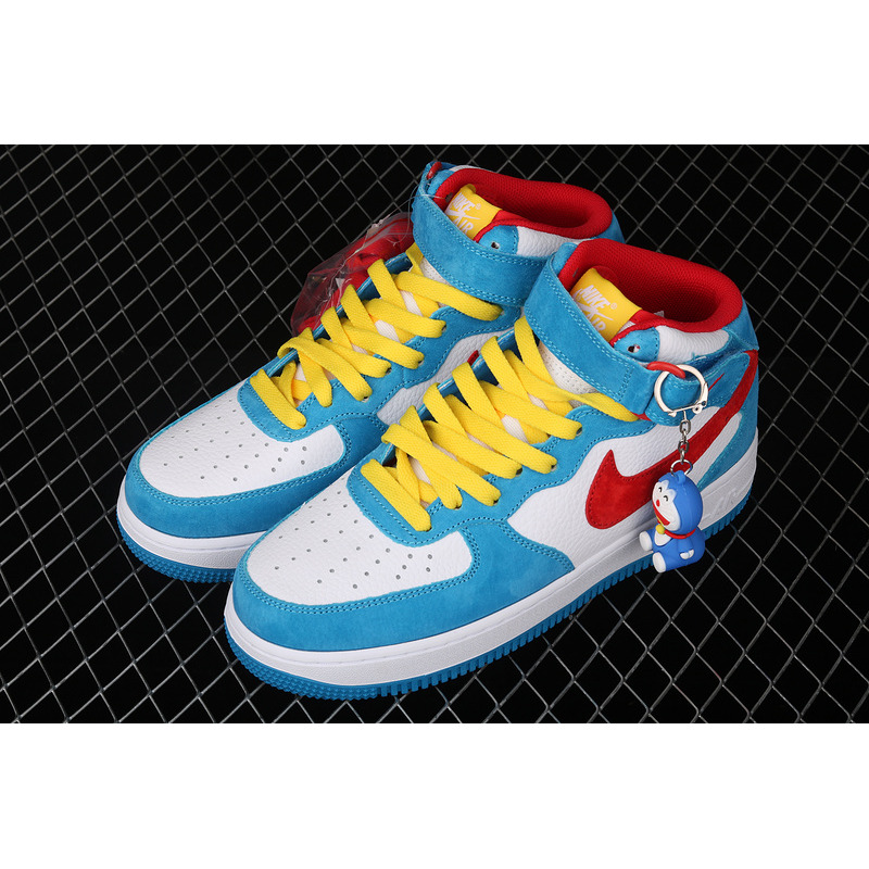 Nike Air Force 1 07 Mid Doraemon White Blue Red Yellow GB1236-160