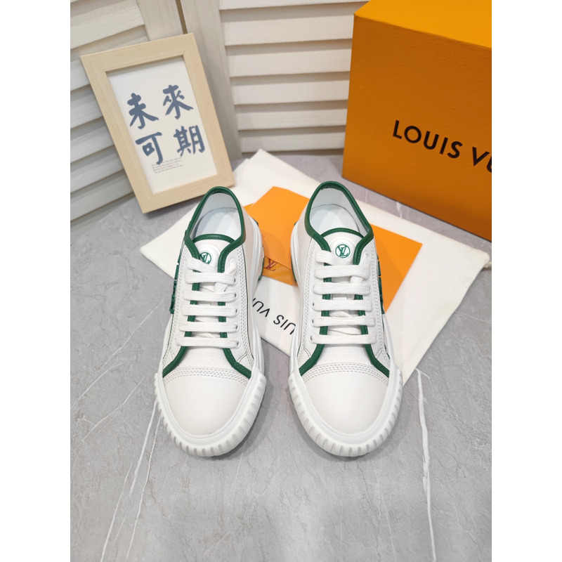 LV Squad Sneaker White Green