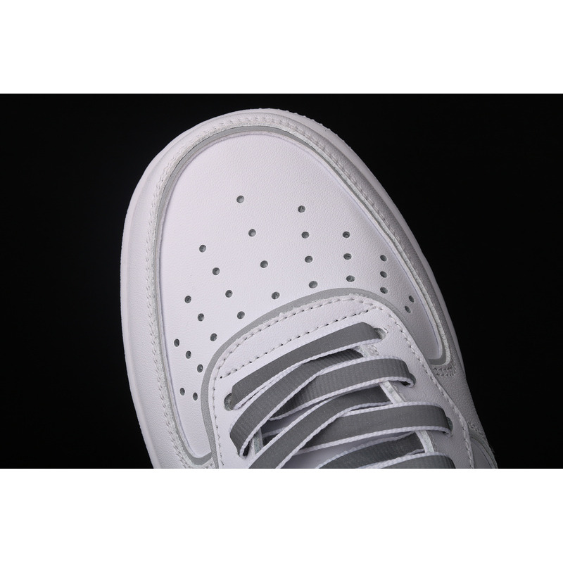 Nike Air Force 1 07 Mid White Silver Refletion 369733-809