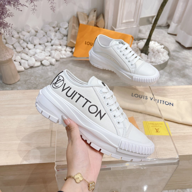 LV Squad Sneaker White Black 1A941X