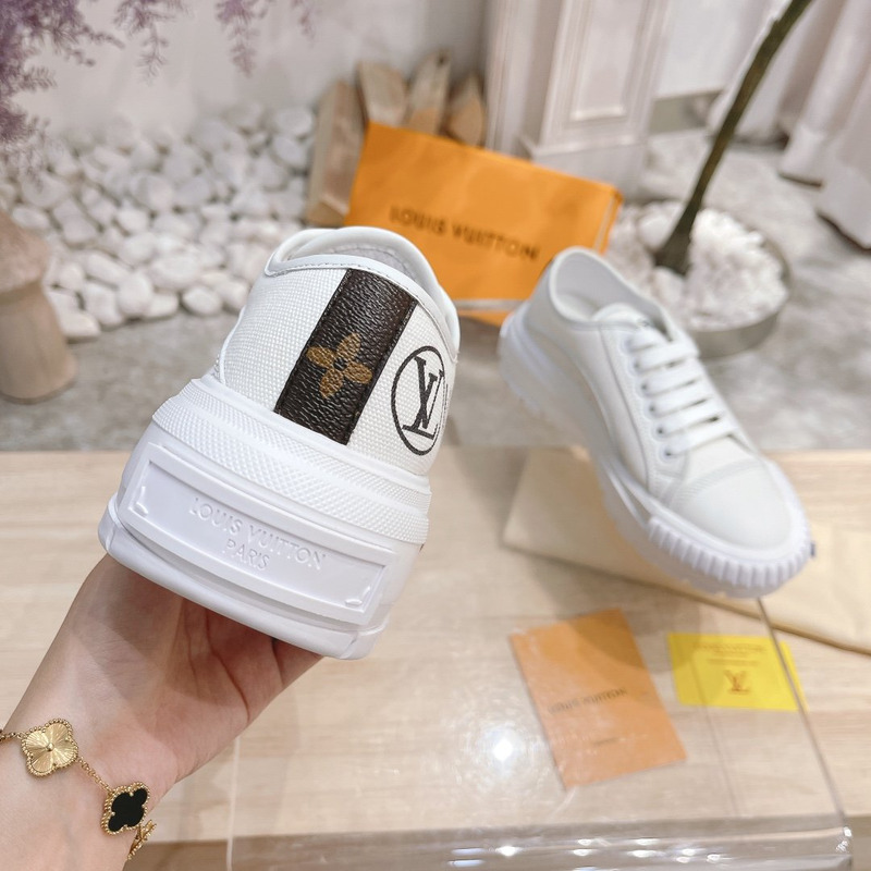 LV Squad Sneaker White Black 1A941X