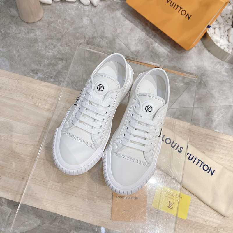 LV Squad Sneaker White Black 1A941X