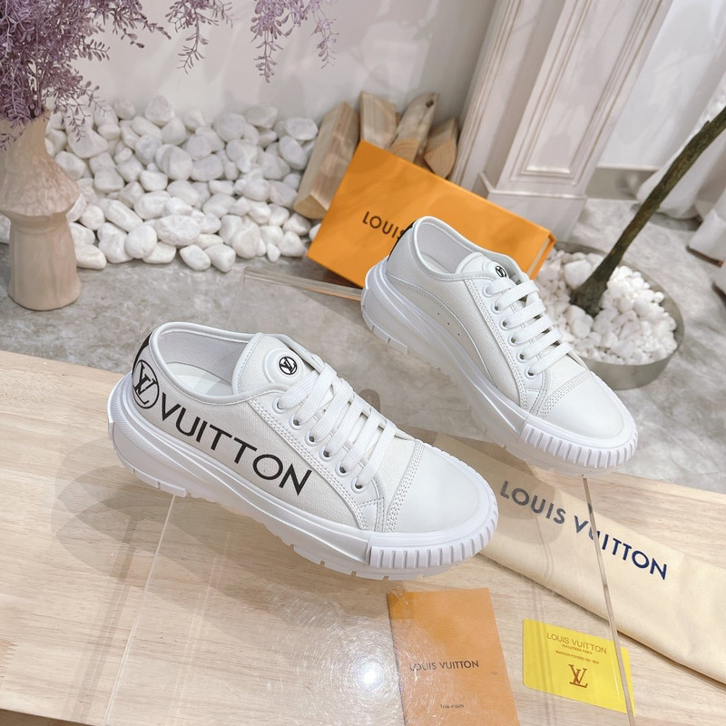 LV Squad Sneaker White Black 1A941X