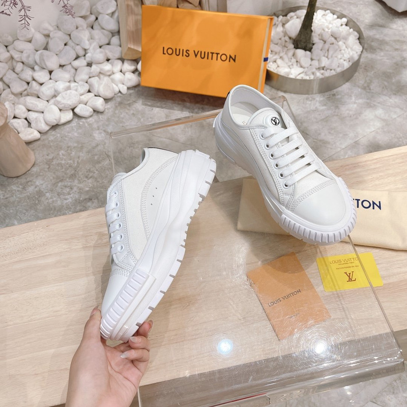 LV Squad Sneaker White Black 1A941X