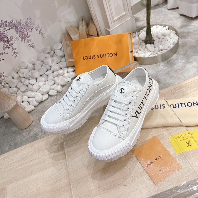 LV Squad Sneaker White Black 1A941X