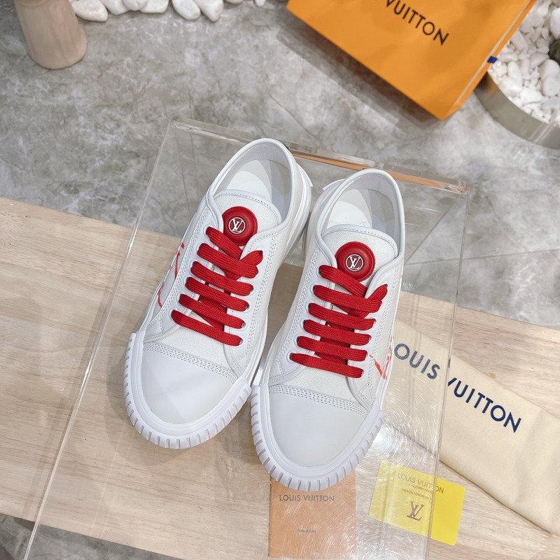 LV Graffiti Low-Top Sneaker White