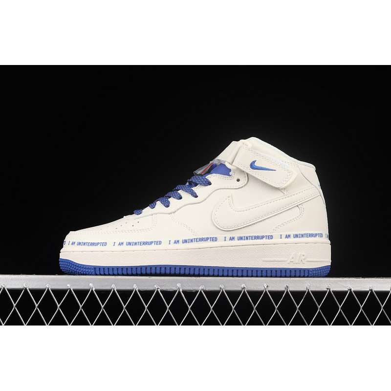 Uninterrupted x Nike Air Force 1 07 Mid White Royal Blue CT1206-600