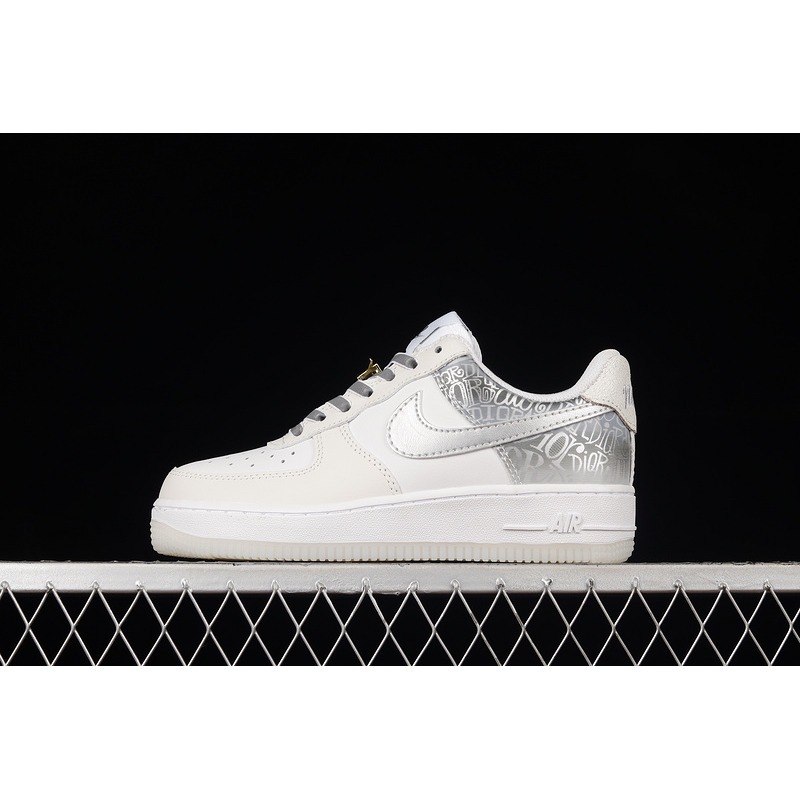 Nike Air Force 1 07 Low ESS White Metallic Sliver Grey DA8302-333