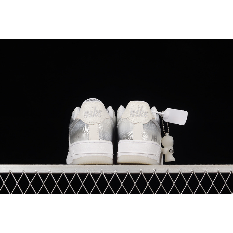 Nike Air Force 1 07 Low ESS White Metallic Sliver Grey DA8302-333