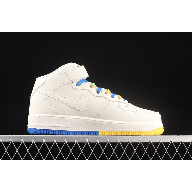 Nike Air Force 1 07 Mid SU19 White Yellow Blue GT5663-306