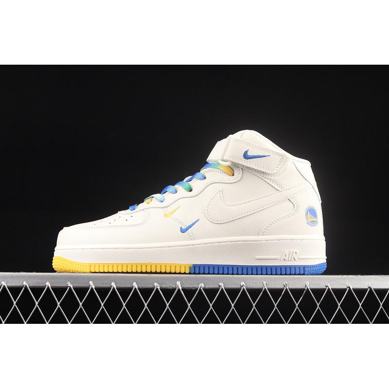 Nike Air Force 1 07 Mid SU19 White Yellow Blue GT5663-306