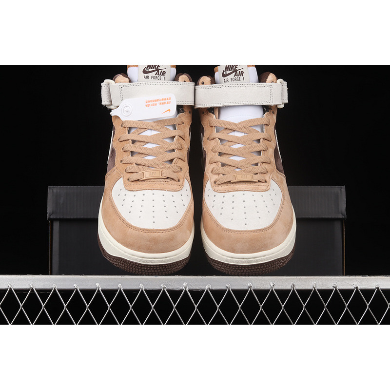 Nike Air Force 1 07 Mid Coffee White Brown AL6896-556