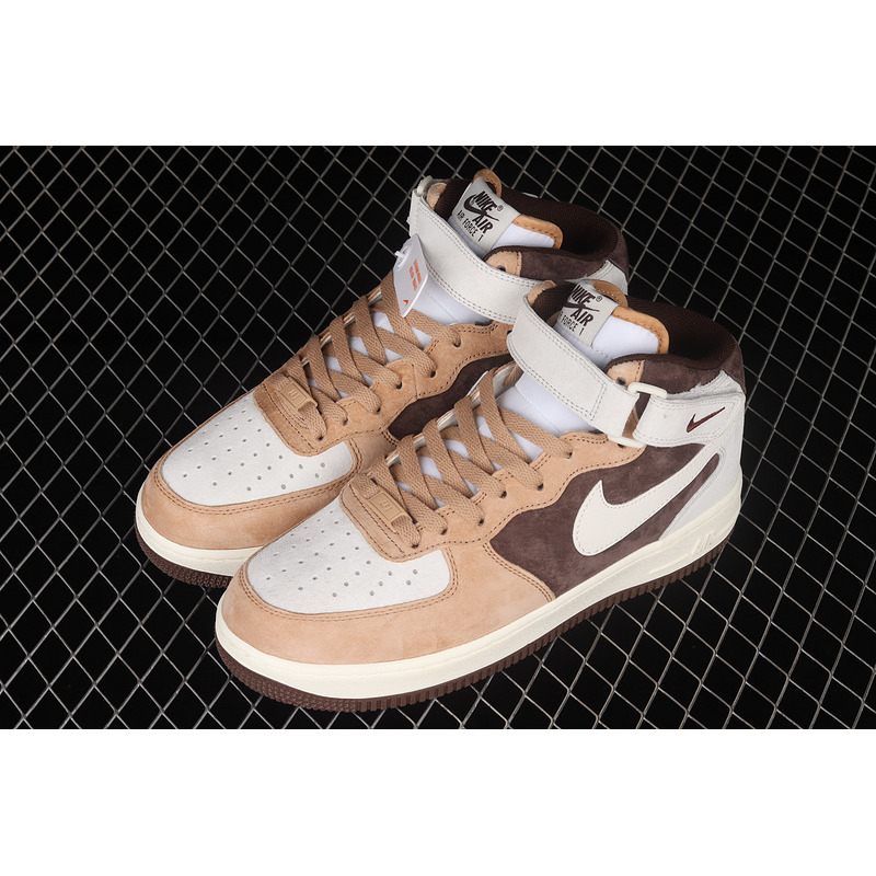 Nike Air Force 1 07 Mid Coffee White Brown AL6896-556