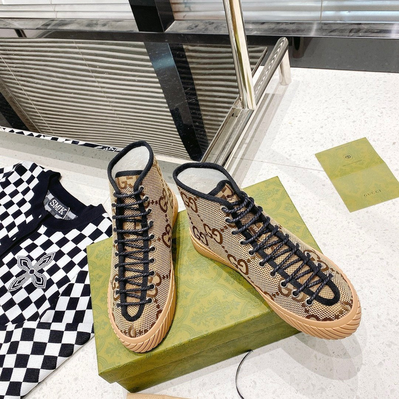 G*u*i tortuga high top sneakers in camel