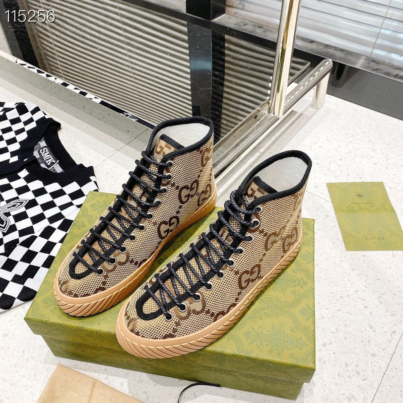 G*u*i tortuga high top sneakers in camel