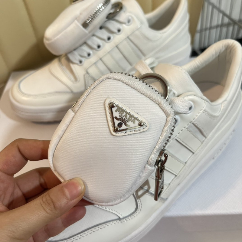 pra*a x Ad*s re-nylon forum sneaker white