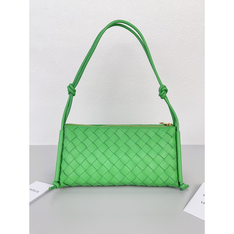 Bo*te*ga ve*ne*ta  intreccio nappa mini shoulder bag in bright green