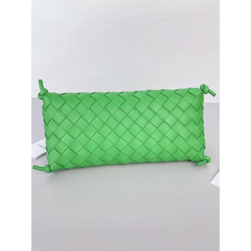 Bo*te*ga ve*ne*ta  intreccio nappa mini shoulder bag in bright green