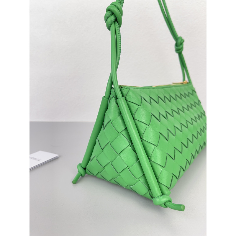 Bo*te*ga ve*ne*ta  intreccio nappa mini shoulder bag in bright green