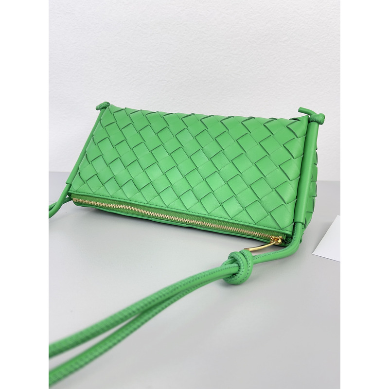 Bo*te*ga ve*ne*ta  intreccio nappa mini shoulder bag in bright green